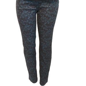 Black & Teal H&M Slim Pants Skinny Trouser